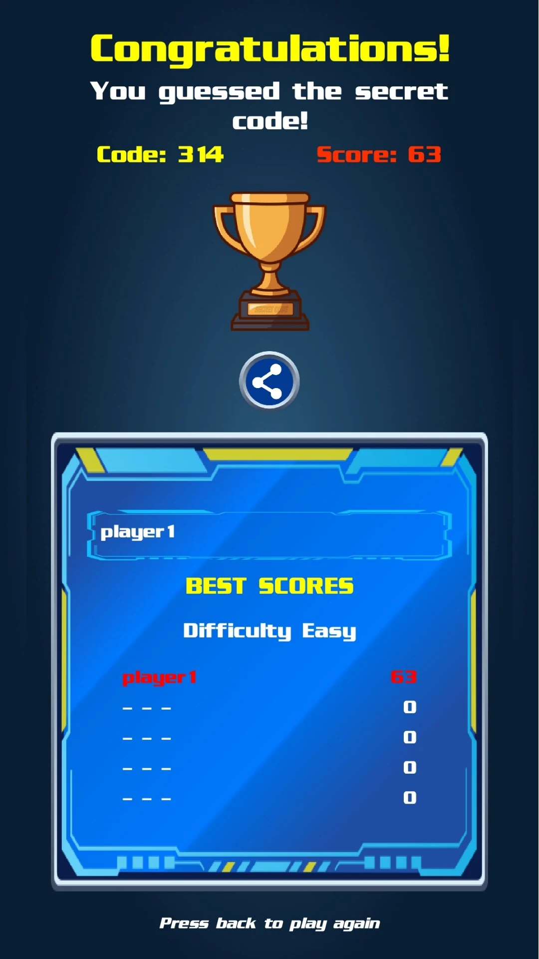 Secret Code screenshot
